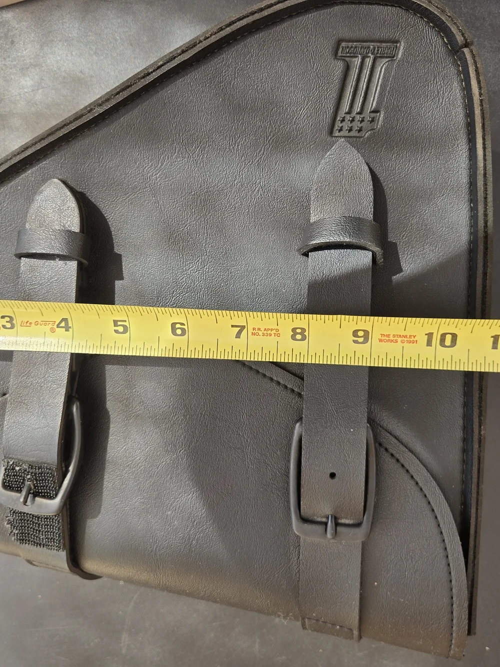 Leather Side Pouch Bag - Black